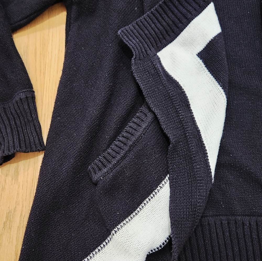 Colorblock Open Front Cardigan - Picture 3 of 4